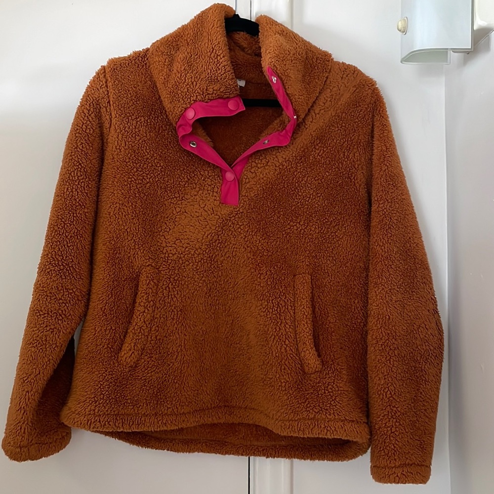 J Crew Sherpa Quarter-zip